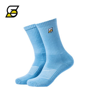 Slamble Mens Stockings Tide Stockings Thick Towel Bottom Sports Mid-High Tube Candy Color Pure Color Plus Size Socks