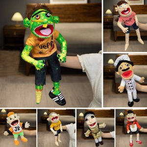 60cm Jeffy Series Hand Puppet Plush Toys Talk Show Party Props Cook Rock Singer Cosplay Stuffed Doll Halloween Xmas Gifts