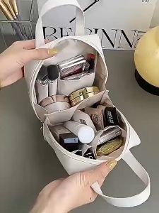 Shell Cosmetic Bag Portable Storage Travel Makeup Pouch Travel Storage Bag Wash Bag With Handle Beg Kosmetik Raya Beg Viral Shell Bag Ramadan Beg Murah Mudah 贝壳化妆包 旅行化妆袋手提袋