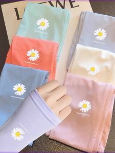 Little Daisy Sun Protection Ice Sleeve Female Ins Breathable and UV-Resistant Arm Sleeve Male Viscose Fiber Sun-Protection Oversleeves Student K-style