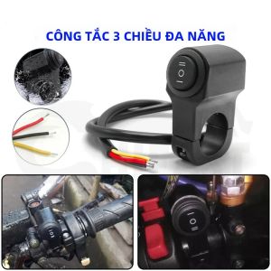 Đa Năng 3 Xe Máy Công Tắc Bật Tắt Mini Đèn Lái Có Kẹp Nhựa Chống Thấm Nước Xe Máy Phụ Kiện