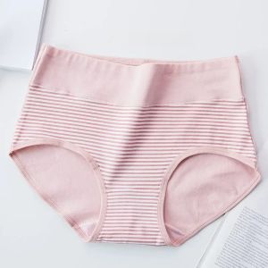 Classic High Waist Belly Controlling Fat Girls Seamless Cotton Large Size Cotton Underwear Girls Printed Triangle Shorts