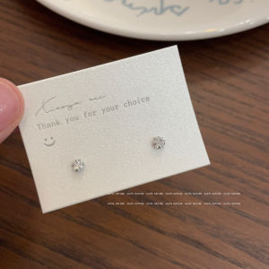 Exquisite Star Zircon Rhinestones Stud Earrings for Women Niche Design Ins Style Ear-Caring Compact Mini Earring Accessories