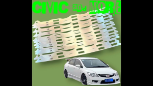 Pát inox gia cố cản trước chuyên dụng dành cho dòng xe Honda Civic Gen 8 (2006 - 2011) & các dòng xe khác