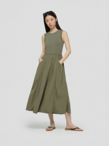 Gap | Logo Embroidered Tailored Sleeveless Dress