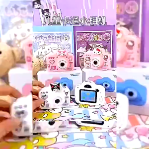 Sanrio Mini Digital Camera Cartoon Cinnamoroll Melody Kitty Kids Camera Mini Toys HD 2000W Video Recording Educational Toy