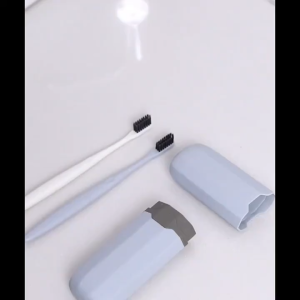 3-in-1 travel toothbrush case | Holds 2 toothbrushes + 1 toothpaste | Suitable for bathroom