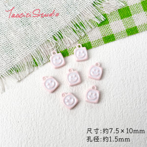 ลูกปัดหัวใจรูปใบไม้สุภาพบุรุษ DIY ทำมือ ลูกปัดห้อยสร้อยคอ สร้อยข้อมือ อุปกรณ์ทำเครื่องประดับ ลูกปัดโลหะผสม