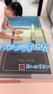 SP Fashion Life Diatom Mud Floor Mat Anti Slip Thickened Diatomite Bathroom Non-Slip Water Absorption Mat Fast Drying 地垫防滑 硅藻泥浴室防滑吸水垫 硅藻泥吸水垫 地垫 抹脚布
