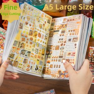Yuxian | Retro Ins Text Scenery Style Sticker Album for Scrapbooking Handmade DIY Decoration A5