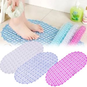 Pvc Anti Slip Bath Mat with Suction Cup Soft Shower Mat Massage Anti Slip Bath Mat Bathroom Accessories Soft Shower Pad Silicone