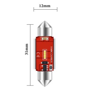 KEVANLY | 4pcs C5W LED CSP 1860 Signal Lamp Canbus Bulb 31mm 41mm Festoon Light C10W LED Auto Interior Reading Dome Light