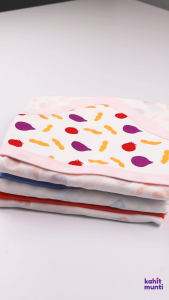 Kahit Munti Hooded Receiving Blanket - Bahay Kubo (Girl) | 100% Cotton Baby Swaddle | Newborn Essential