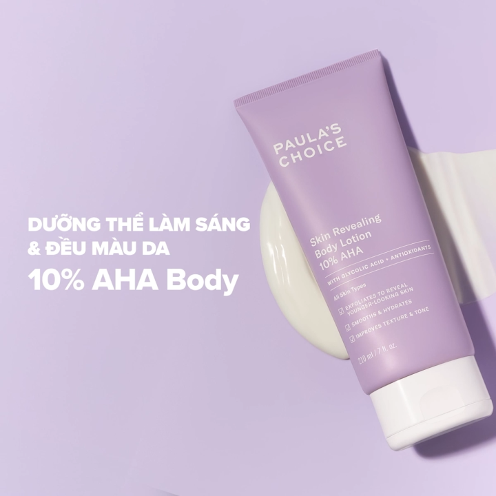 Kem dưỡng thể làm sáng da Paula’s Choice RESIST SKIN REVEALING BODY LOTION WITH 10% AHA 5900