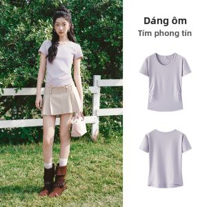 Semir | Áo Thun Tay Ngắn Làm Mảnh Cảm Giác Mát Lạnh Trắng