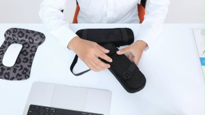 2Pcs Office Chair Armrest Pads Non Slip Design Ventilated Surface Long Lasting Use