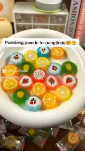 1000g VC Fruit Candy Crystal Candies Mixed Fruit Flavored Sweet Hard Candies Sliced Candys