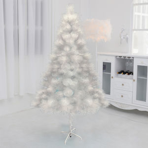 White Christmas Tree. Christmas Xmas tree decoration for Home.Garden.Party.School.Shopping Mall.Bar.Hotel and any place. 2024 new style and hight quality-Metal Stand