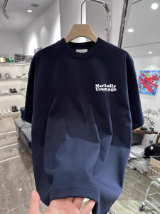 Áo Thun Nam Tay Ngắn in Họa Tiết Phong Cách Đường Phố Mỹ Cổ Tròn Cotton Nguyên Chất Rộng Rãi Mùa Hè 2025