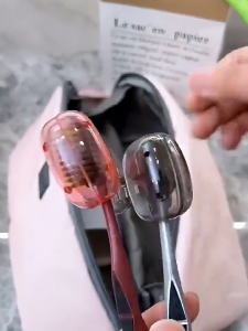 5Pcs Travel Toothbrush Head Covers Cap Toothbrush Head Protector Brush Pod Case Protective Plastic Clip Bathroom Brush Pod Case