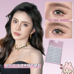 Large Capacity Natural Looking Cat Claw False Eyelashes Individual Voluminous Lower Lashes Easy to Use Transparent Stem