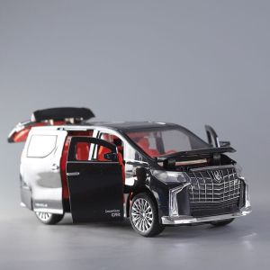 Toyota Alphard car toy model 6 doors open light& music kids  toy car inertia  luxury mpv business car baby Police car toy  boy toy car kids gift collection Rolls Royce