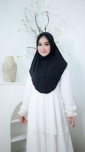 Hijab Bergo Sport Sporty JerseyUKURAN S-M-L/Bergo Sport/Hijab Instan/Kerudung Sport Jersey
