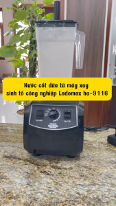 Máy xay sinh tố công nghiệp Ladomax HA-9116-2680W Chuyên xay đá tuyết hạt khô rau má - BH 3 năm