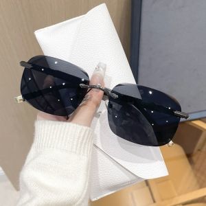 2-Piece Outdoor Cycling Goggles Modern Frameless Eyewear Rimless Sunglasses Uv400 Uv400 Protective Eyewear For Street Outdoor