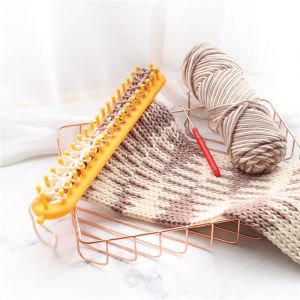 Handmade DIY Sweater Scarf Hat Weaving Tool Zero Foundation Easy to Use Fleece Yarn Knitting Loom Leisure Tool for Beginners