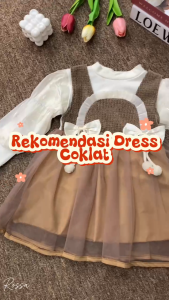 6 Bulan - 4 Tahun Gaun Dress Tutu Anak Perempuan Import Premium Gaya Korea Usia 0-5 Tahun Baju Pesta Lucu dengan Renda dan Pita