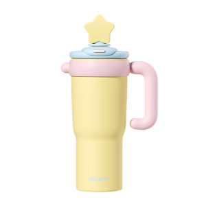 VRIUKNT | Large Capacity Straw Thermos Bottle Ceramic Lining