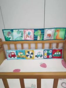 Sách Vải Bọc Giường Nhiều Màu Sắc Cho Bé - Đồ Chơi Xếp Hình Giáo Dục Sớm Gói Mềm Không Rách Đồ Chơi Treo Cạnh Giường Cho Trẻ Sơ Sinh