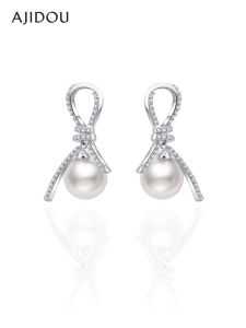 ajidou | Womens Ribbon Bow Pearl Ear Accessories