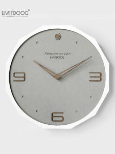 Nordic Luxury Clock Modern Simple Living Room Restaurant Creative Personal Art Background Wall Decorations round Shape Battery Powered