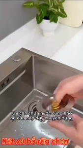 Dụng cụ lọc thoát nước bồn rửa chén 3 trong 1 Dụng cụ lọc chống mùi Bật lên Bộ lọc thoát nước bồn rửa Lưới lọc bằng thép không gỉ