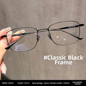 Chuming | Korean Luxury Light Silver Full Rim Prescription Eyeglasses 8g