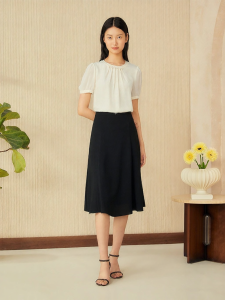 YINER | Elegant Stylish Pleated Beaded Silk-blend Blouse