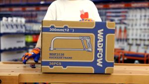 Cưa sắt Wadfow WHF3138 300mm 12inch thiết kế độc đáo tay cầm bọc ABS thoải mái kèm 1 lưỡi cưa 65mn khung cưa sắt cầm tay