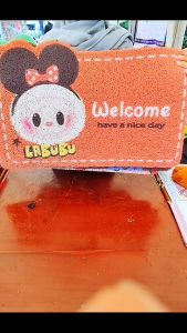 KESET BIHUN UKURAN 60X40CM KESET LANTAI LUCU ANTI SLIP KARET LABUBU DOORMAT LABUBU KARPET ALAS PINTU