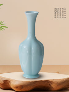Charming Zen Style Ceramic Flower Vase Jingdezhen Porcelain Desktop Decoration Home Decoration Flower Insertion Container