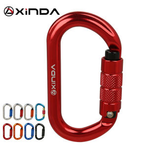 XINDA Climbing carabiner Automatic Safety Carabiner Multicolor 5500lbs Crossing hook Climbing Rock Mountaineer Equipment