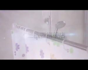 ZEO Bathroom Waterproof Shower Curtain Cartoon Pattern 1.8*1.8m With 12 Hooks