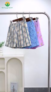 Quần đùi nữ Việt Thắng mặc nhà - Chất liệu cotton mặc thoải mái Q01.5410