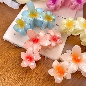 Jepit Bunga Kamboja Model 3 Jedai Bunga Bali Warna Warni Soft avvet