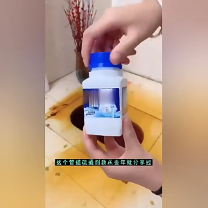 280g Bottled Pipeline unclogger Bathroom Floor Drain oil Stain Anti Stain and Mold Clogging Deodorizer Pipeline unclogger
