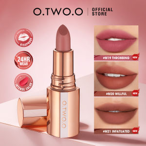 O.TWO.O Matte Lipstick Lip Tint 14 Colors Waterproof Long Lasting Non-transfer Smooth Highly Pigmented Velvet Lip Sticks Makeup