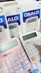 เครื่องคิดเลข 12 หลัก OSALO รุ่น A+100 ปุ่มนิ่ม กดง่าย ขนาดพกพา สะดวก