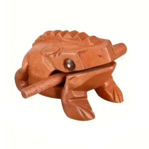 Wooden Frog Classic Handmade Percussion Musical Instrument Africa Wood Frog Block Instrument of Frog Noise Maker Cool Music Gift