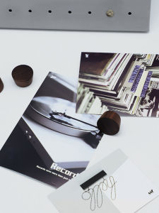 Z W.T Space Postcard Original Design Greeting Card Building Retro Trendy Advanced Texture Thick Solid Decoration